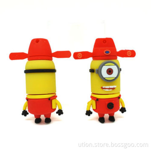 Minions Style Promotional USB Flash Drive with 1 to 32GB Capacity, Free Sample and Package
